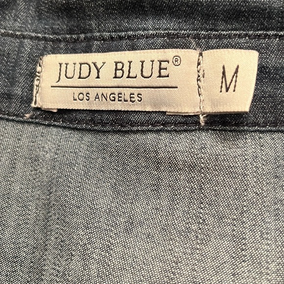 Judy Blue Denim Button Up Dress Size Medium - Picture 9 of 12